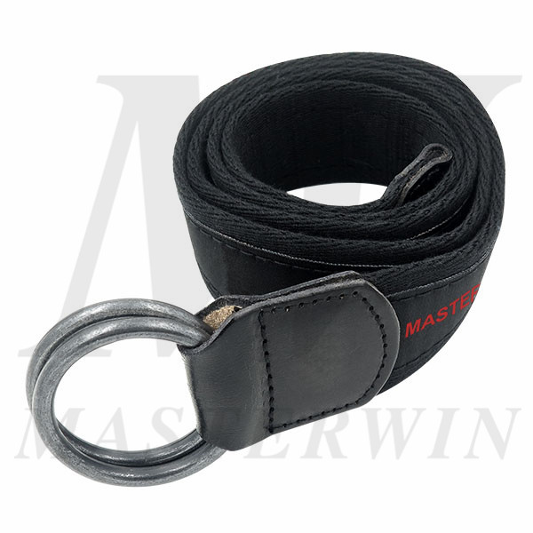 Double O-Ring_Leather_Woven-Strap_Webbing Belt_BL17-001BA_s2