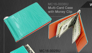 Multi-Card Case with Money Clip_MC16-003BU