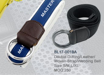 BL17-001BA_Double_O-Ring_Leather_Woven-Strap_Webbing_Belt