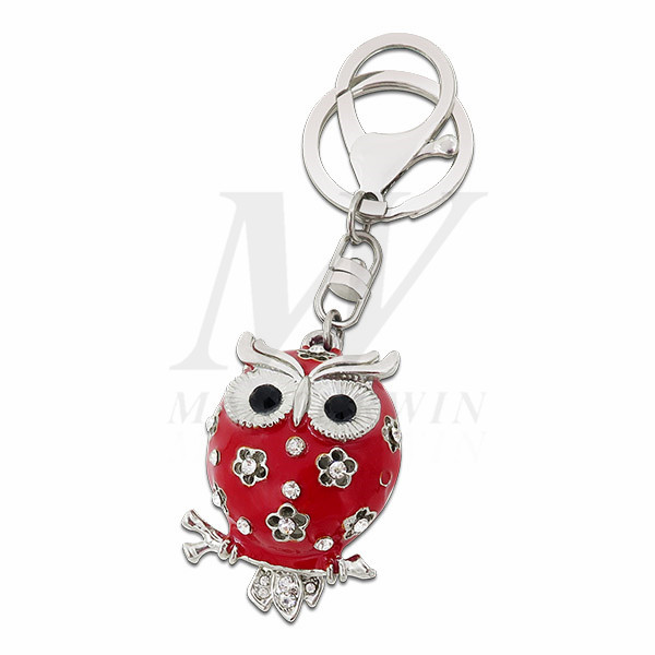 OWL Metal Keychain with Crystals_KC17-010