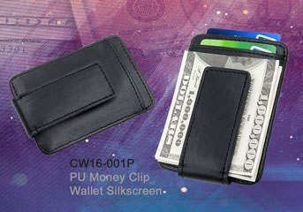 Cw16-001P_PU_Money_Clip_Wallet_Silkscreen