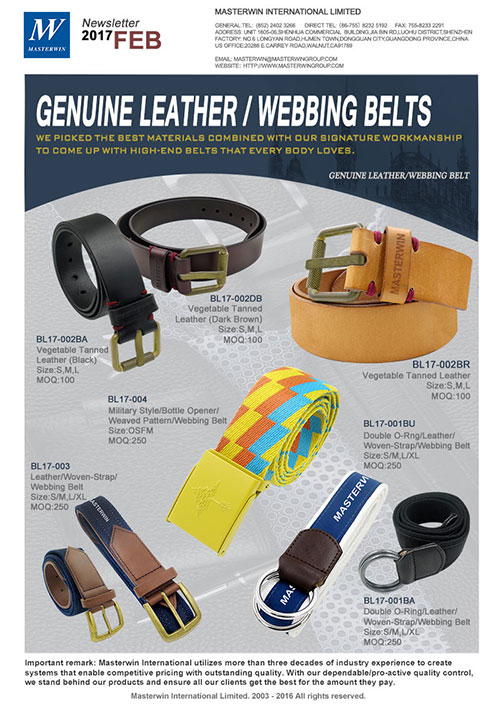 GEnuine Leather / Webbing Belts
