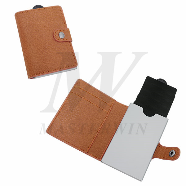 Alumium Credit Card Cases with PU Pouch_PC18-011PBR